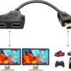 hdmi macho a 2 hembra