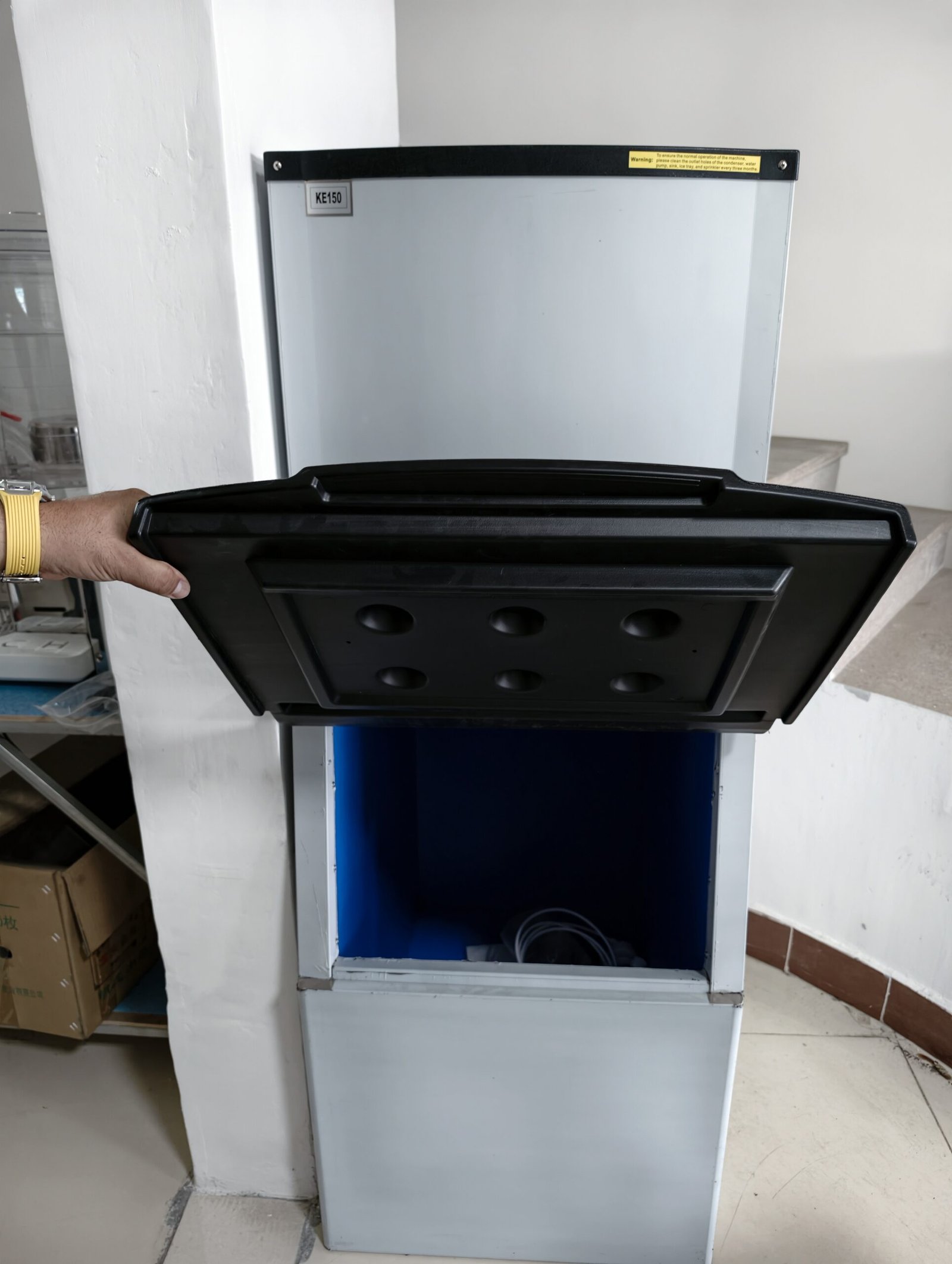 IPV-KE150 MAQUINA DE CUBOS DE HIELO 800W DE 150KG.24HR HS 8418.69.99 - Imagen 6